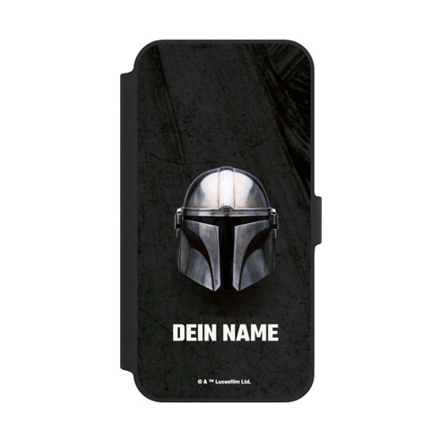 Apple iPhone 14 Plus NIVOflip Star Wars Mandalorian Black Helmet personnalisable