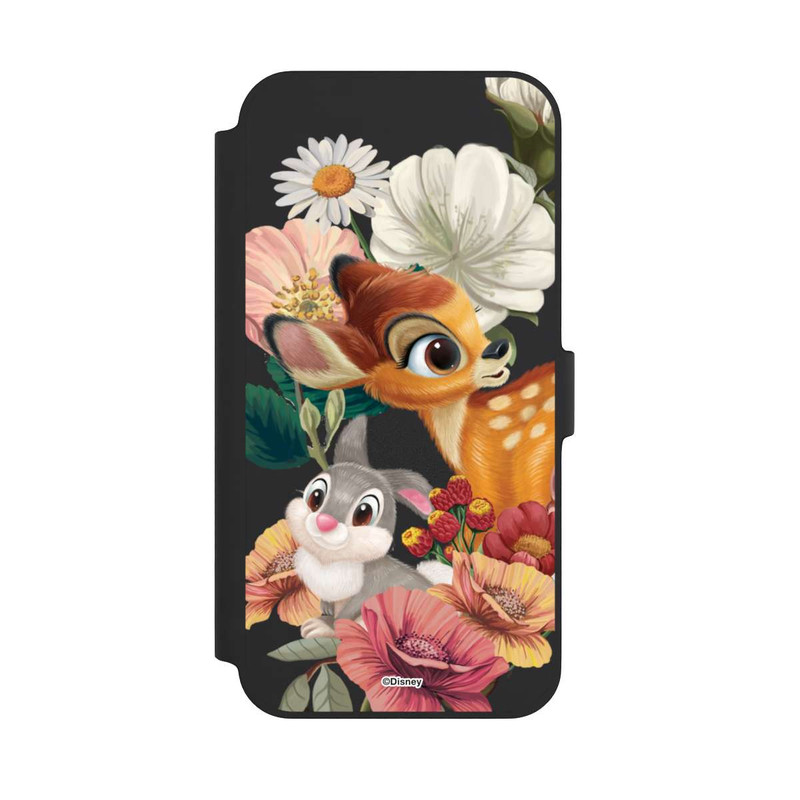iPhone 14 Plus NIVOflip Bambi und Klopfer Blumen Transparent