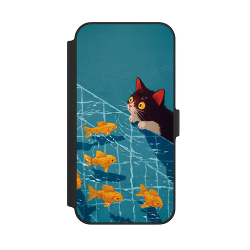 Apple iPhone 14 Plus NIVOflip Die Katze im Pool mit KI