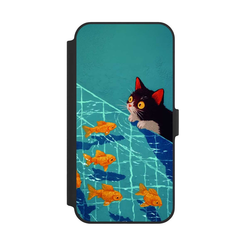 iPhone 14 Plus NIVOflip Die Katze im Pool mit KI