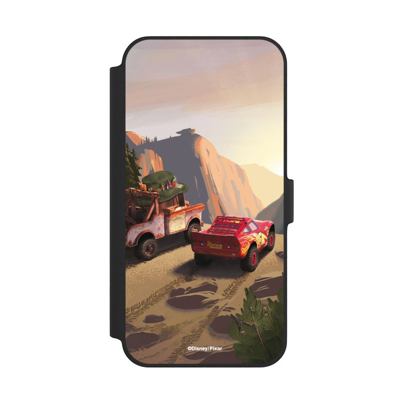 iPhone 14 Plus NIVOflip Disney Pixar Cars Sonnenuntergang Lightning McQueen und Hook