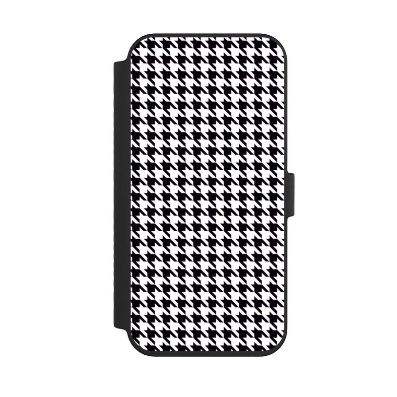 iPhone 14 Pro Max NIVOflip Hahnentritt Schwarz Weiß