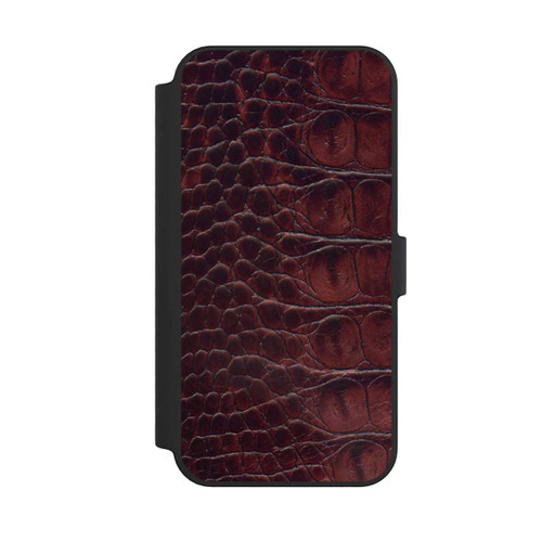Apple iPhone 14 Pro Max NIVOflip Cuir de Crocodile