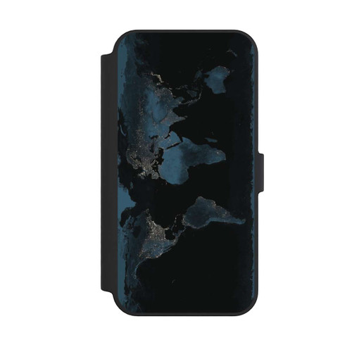Apple iPhone 14 Pro Max NIVOflip Carte du Monde Nuit