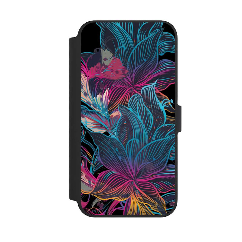 iPhone 14 Pro Max NIVOflip Le pouvoir des fleurs néon