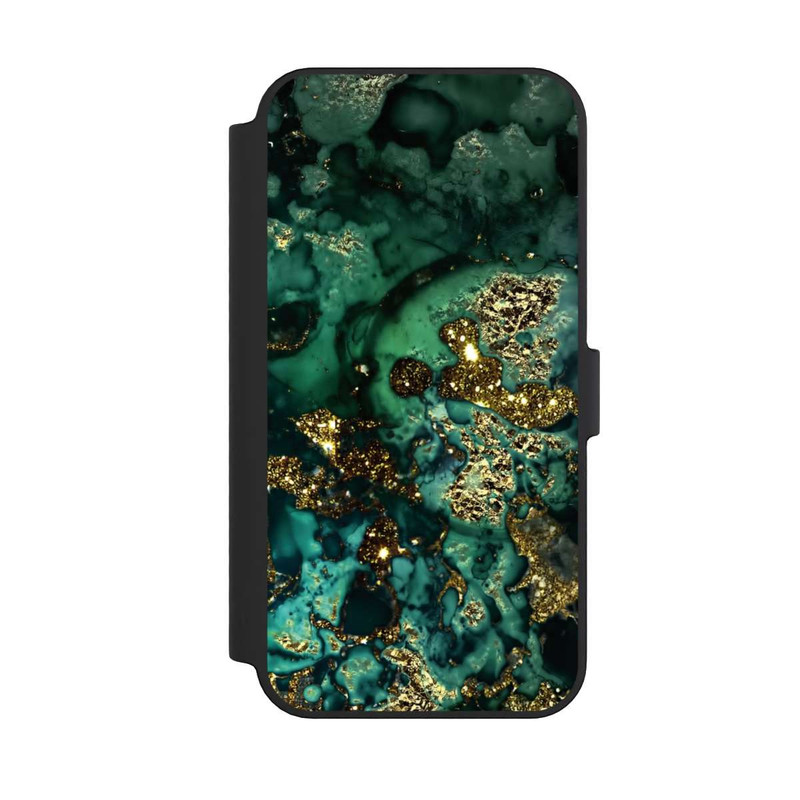 iPhone 14 Pro Max NIVOflip Cyan Glitzer Marmorlook