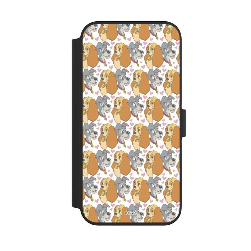 iPhone 14 Pro Max NIVOflip Susi und Strolch Muster Herzen