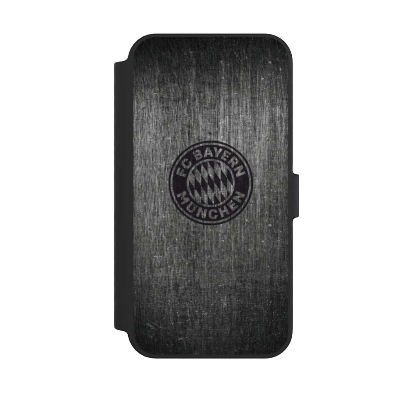 iPhone 14 Pro Max NIVOflip Metalllook FCB Logo einfarbig