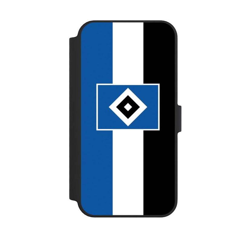 iPhone 14 Pro Max NIVOflip HSV Streifen - Blau-Weiß-Schwarz