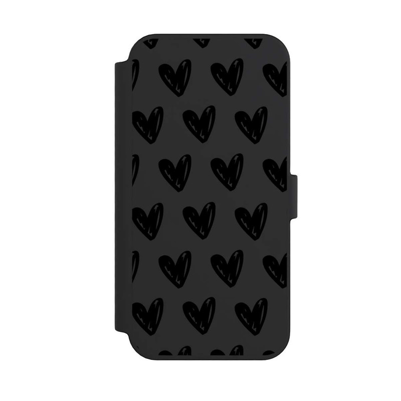 iPhone 14 Pro Max NIVOflip Herzen Schwarz ohne Hintergrund
