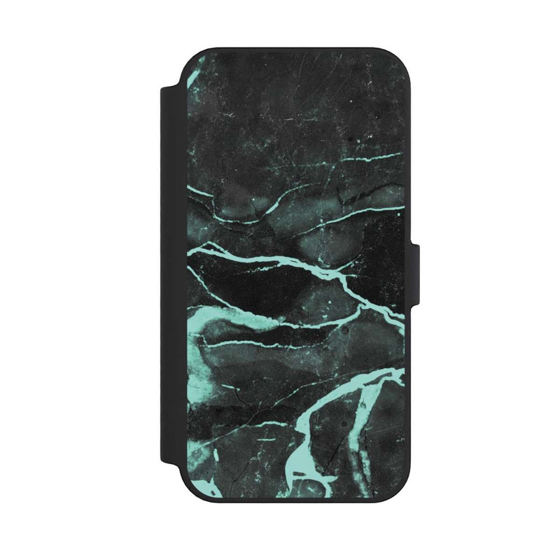 iPhone 14 Pro Max NIVOflip Grauer und blauer Marmor