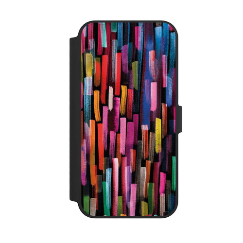 Apple iPhone 14 Pro Max NIVOflip Bunte Pinselstriche schwarz