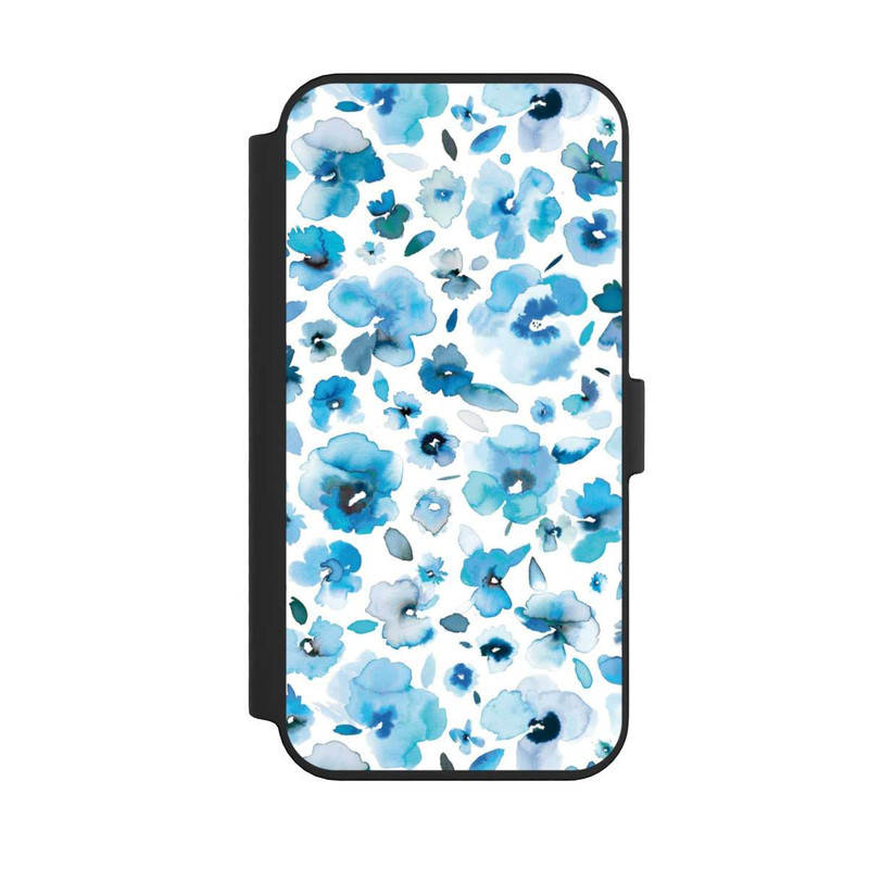 iPhone 14 Pro Max NIVOflip Blaue tropische Blumen