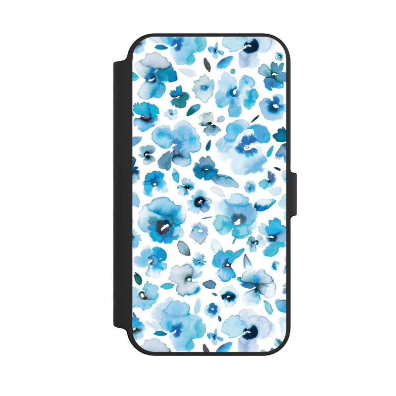 iPhone 14 Pro Max NIVOflip Fleurs tropicales bleues