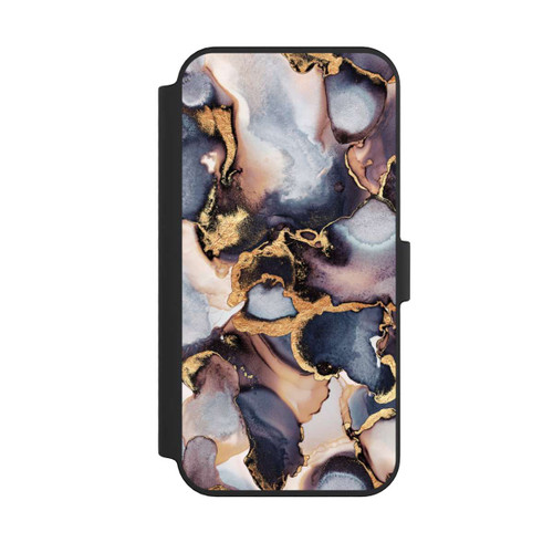 Apple iPhone 14 Pro Max NIVOflip Verträumte Tinte Grau-Golddruck