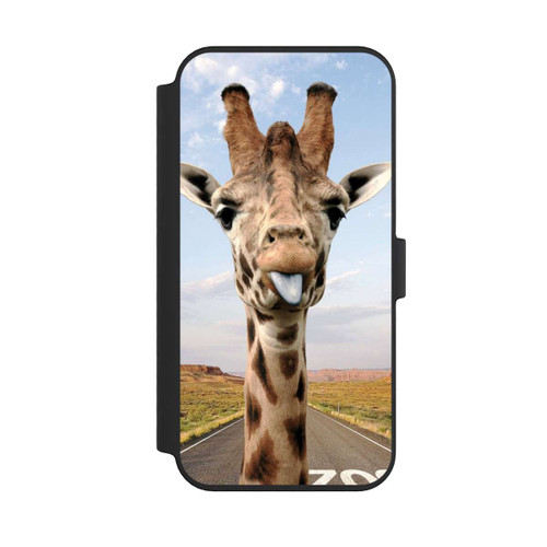 Apple iPhone 14 Pro Max NIVOflip Giraffe auf der Straße
