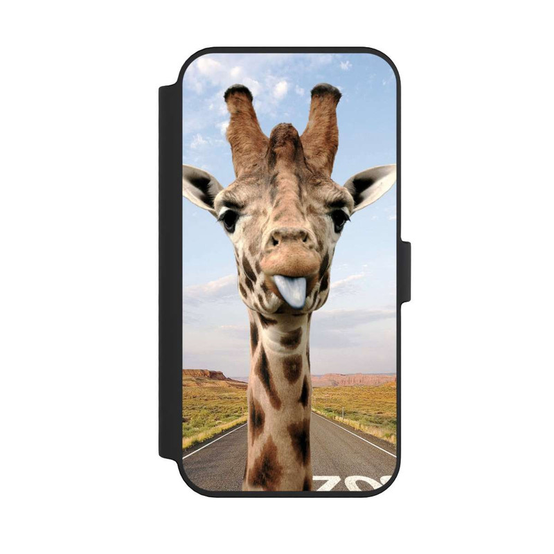 iPhone 14 Pro Max NIVOflip Giraffe auf der Straße