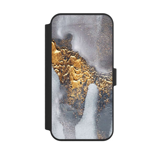 Apple iPhone 14 Pro Max NIVOflip Beton-Gold-Glitzerlook
