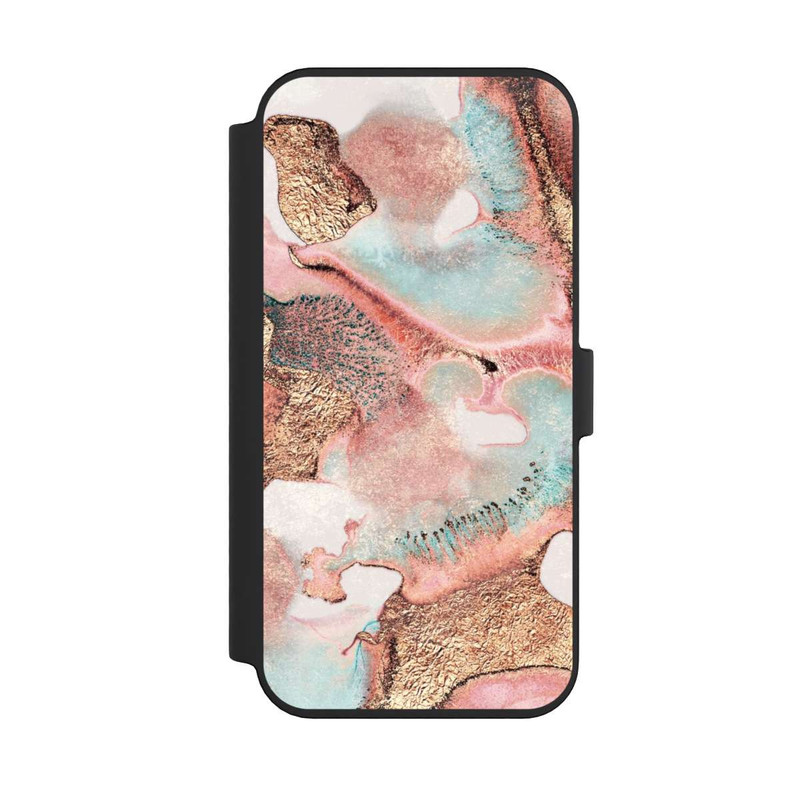 iPhone 14 Pro Max NIVOflip Hübscher Tintendruck gold