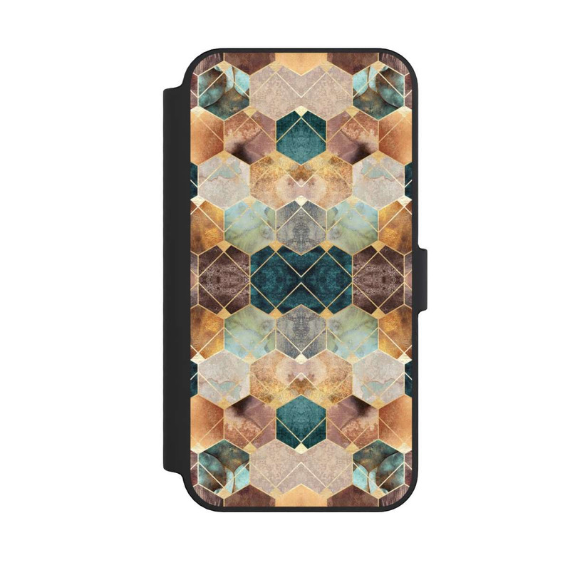 iPhone 14 Pro Max NIVOflip Hexagones et diamants naturels