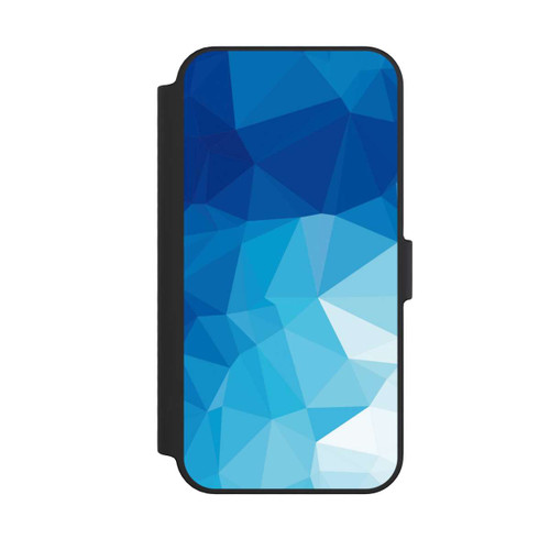 Apple iPhone 14 Pro Max NIVOflip Mosaïque Polygonale Bleue