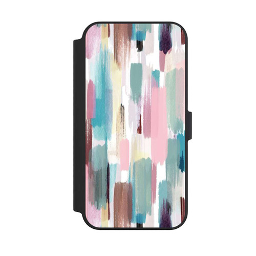 Apple iPhone 14 Pro Max NIVOflip Abstrakte Pinselstriche in Pastelltönen