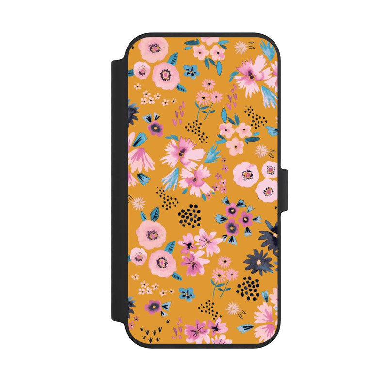 iPhone 14 Pro Max NIVOflip Kleine Blumen senfgelb