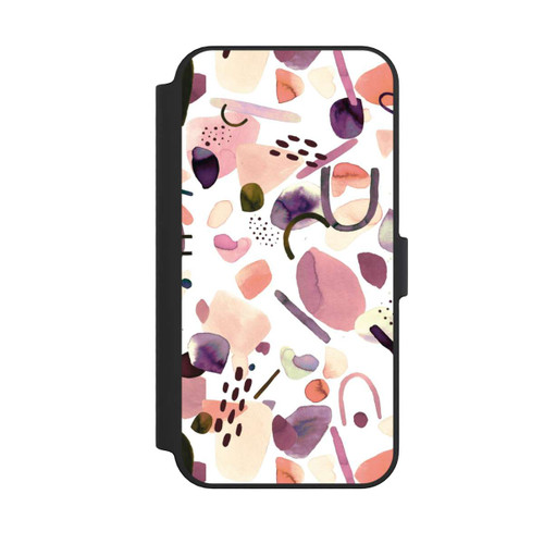 Apple iPhone 14 Pro Max NIVOflip Abstrakte Formen aquarell lila