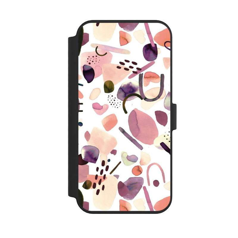 iPhone 14 Pro Max NIVOflip Abstrakte Formen aquarell lila