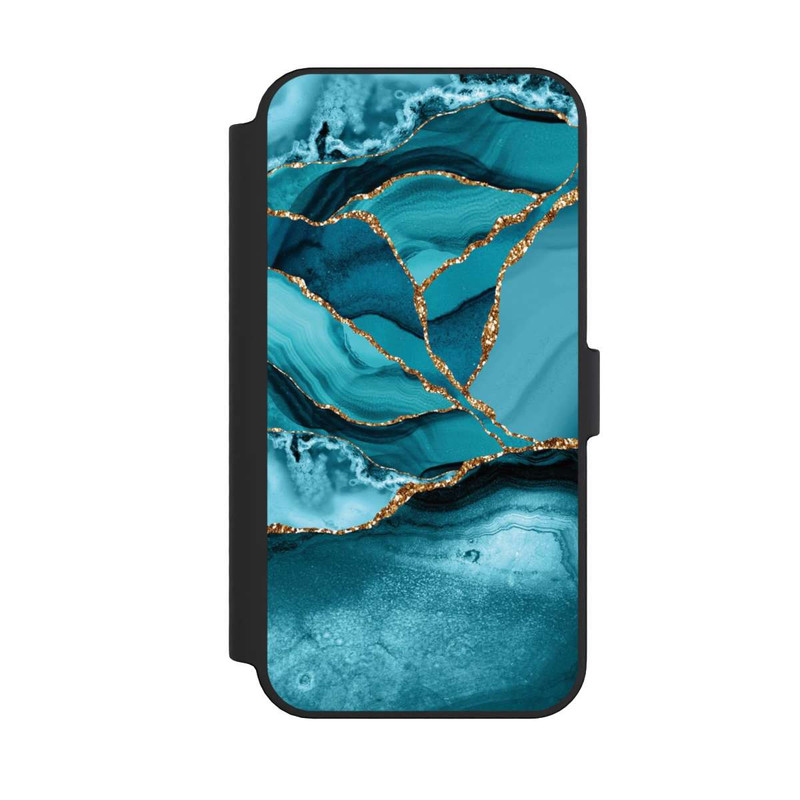 iPhone 14 Pro Max NIVOflip Marbre Bleu Glacier