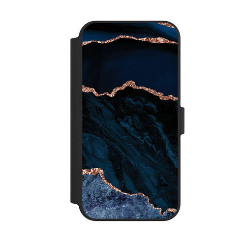 Apple iPhone 14 Pro Max NIVOflip Nacht Blau Marmor Landschaft