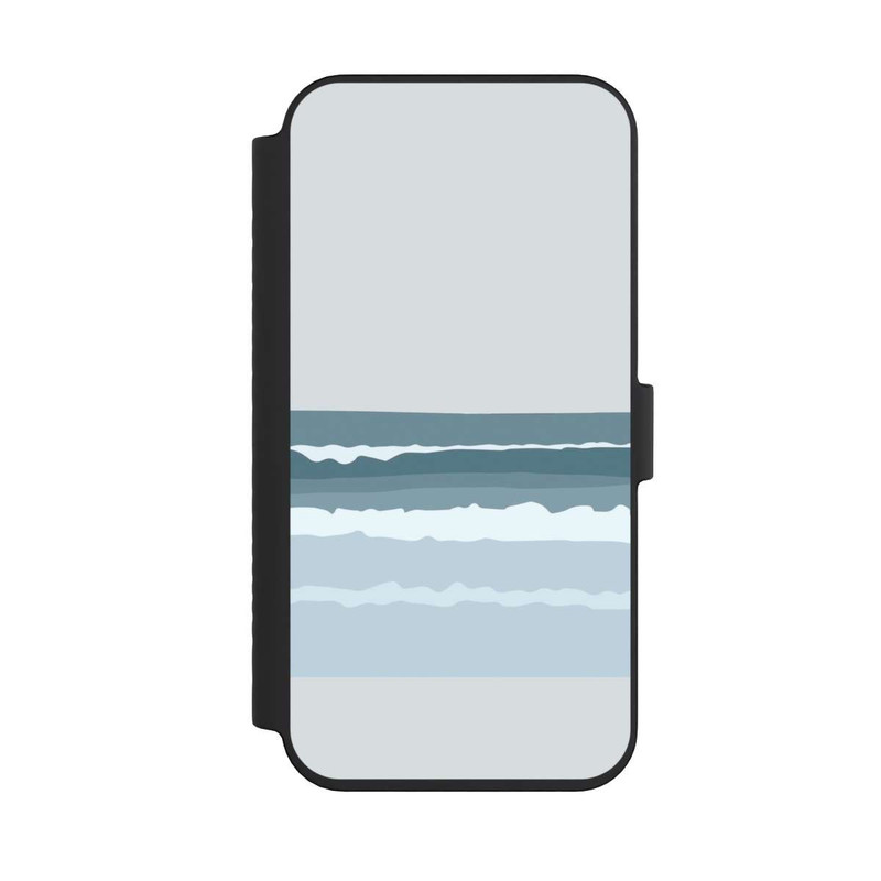 iPhone 14 Pro Max NIVOflip Abstrakte blaue Wellen