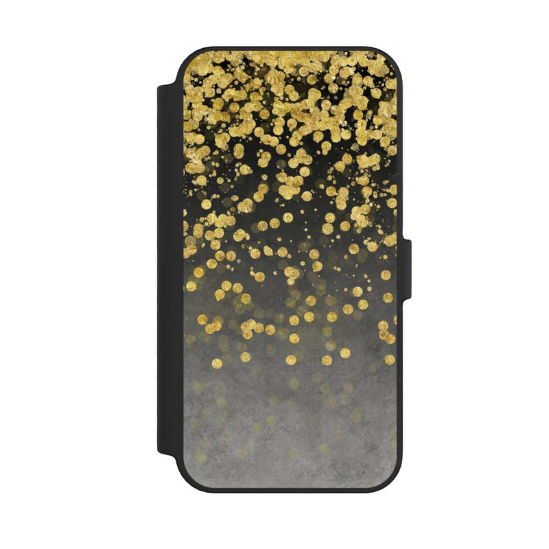 iPhone 14 Pro Max NIVOflip Pluie glamoureuse dorée