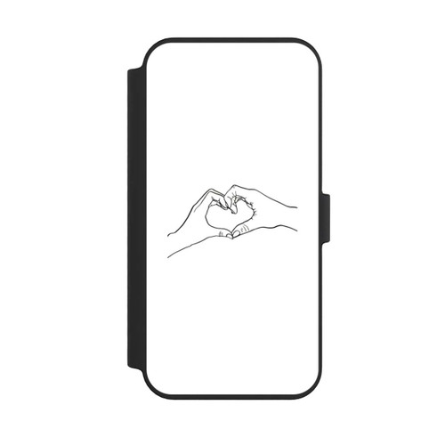 Apple iPhone 14 Pro Max NIVOflip Herz Hände Line Art