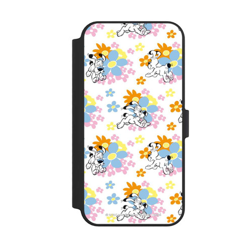 Apple iPhone 14 Pro Max NIVOflip Idéfix sur fleurs colorées