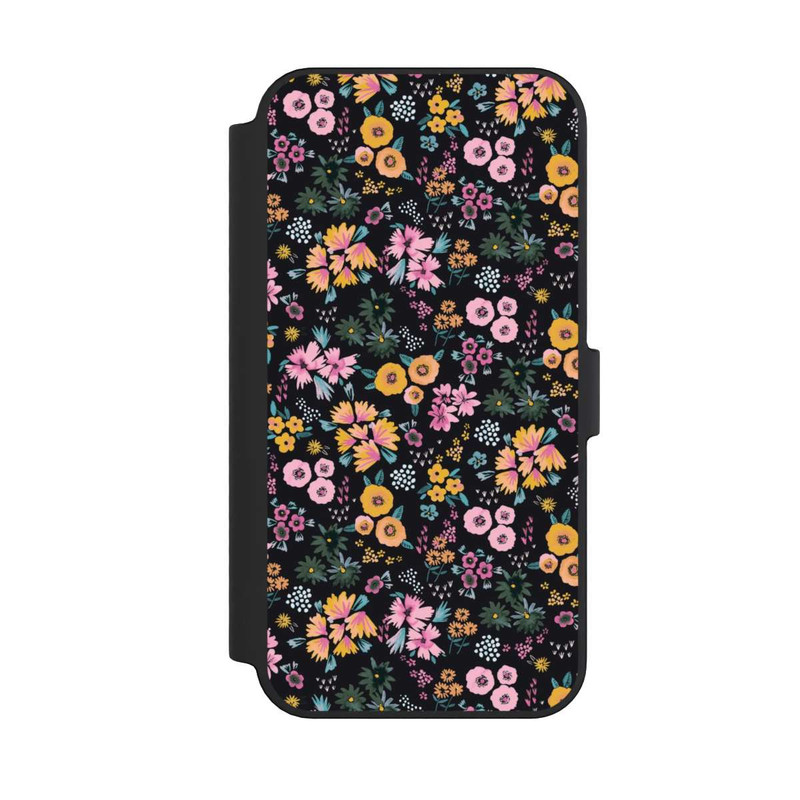 iPhone 14 Pro Max NIVOflip Petites Fleurs colorées Noir 2