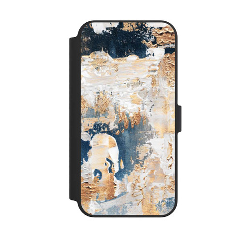 Apple iPhone 14 Pro Max NIVOflip Abstraction Blue and Gold