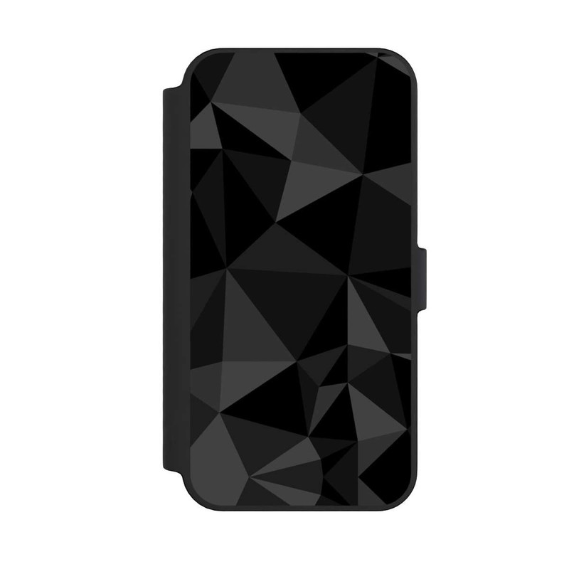 iPhone 14 Pro Max NIVOflip Motif Polygone Noir