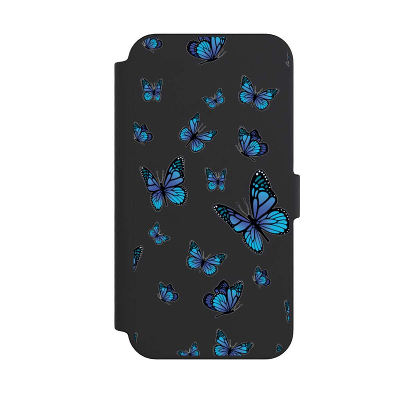 iPhone 14 Pro Max NIVOflip Schmetterlingmuster Transparent
