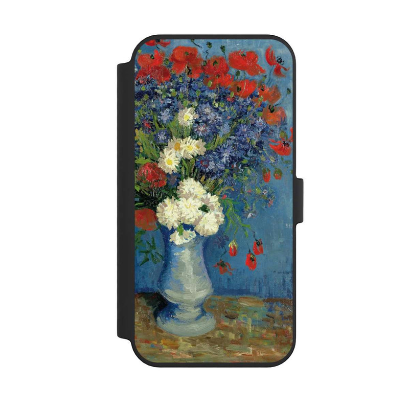 iPhone 14 Pro Max NIVOflip Stillleben Vase mit Kornblumen und Mohnblumen von Vincent Van Gogh