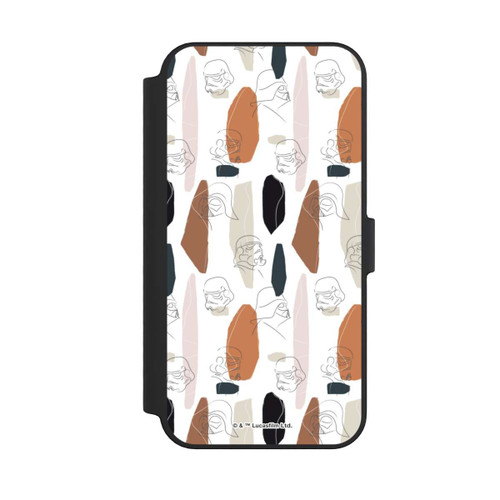 Apple iPhone 14 Pro Max NIVOflip Dunkle Seite Line Art