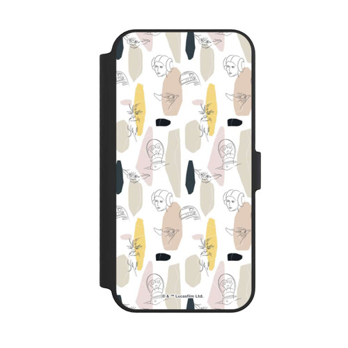 Apple iPhone 14 Pro Max NIVOflip Helle Seite Line Art