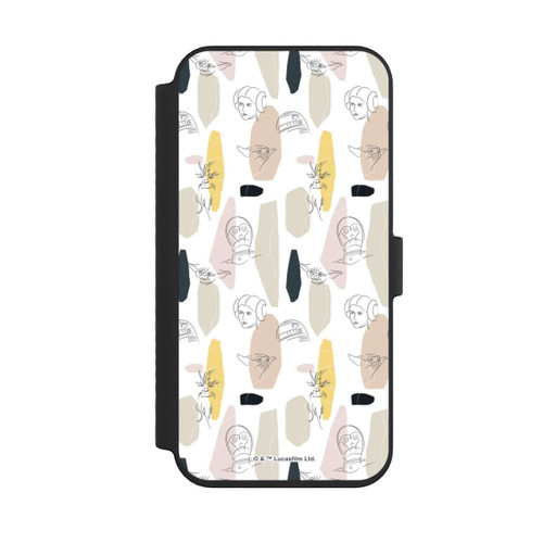 Apple iPhone 14 Pro Max NIVOflip Helle Seite Line Art