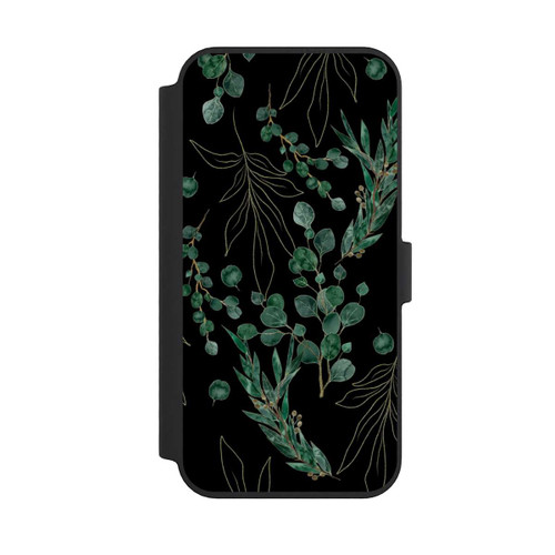 Apple iPhone 14 Pro Max NIVOflip Eukalyptusblätter schwarz