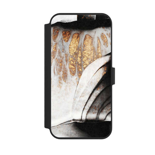 Apple iPhone 14 Pro Max NIVOflip Schwarze und goldene Adern