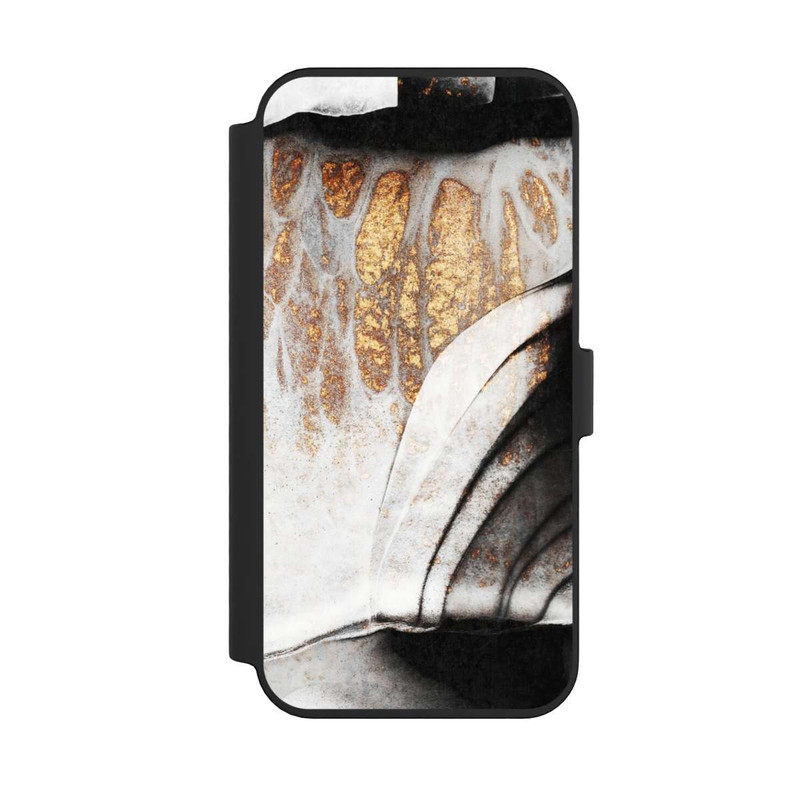 iPhone 14 Pro Max NIVOflip Schwarze und goldene Adern