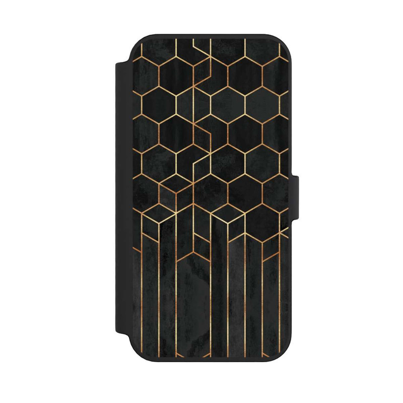iPhone 14 Pro Max NIVOflip Schwarze Sechsecke