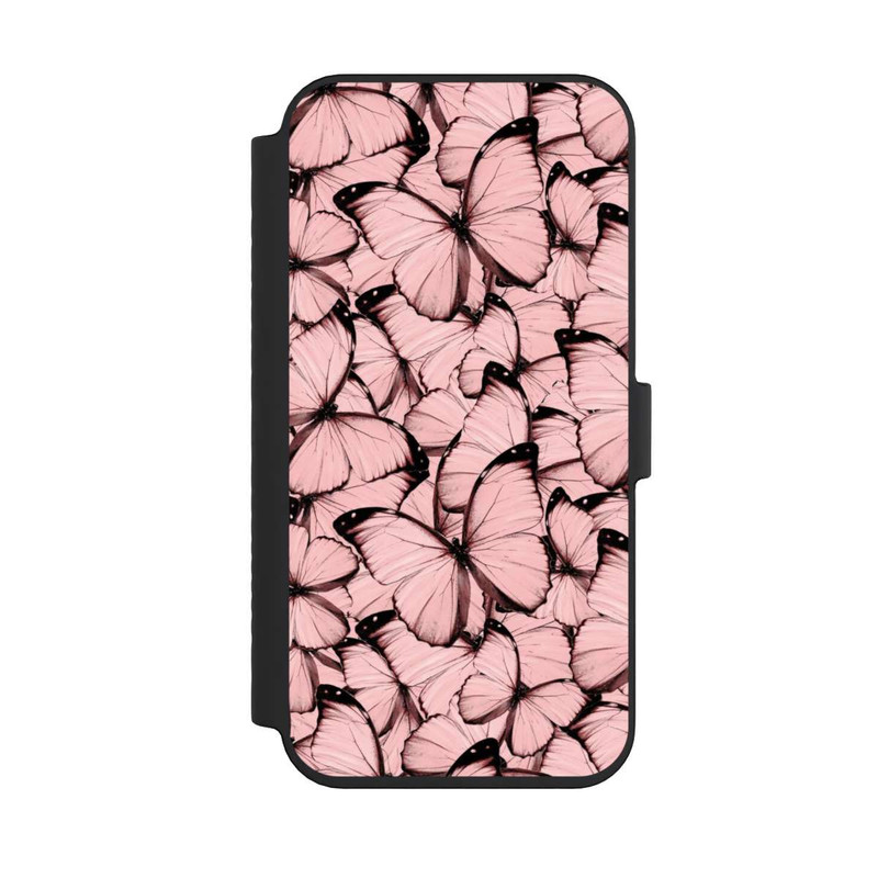 iPhone 14 Pro Max NIVOflip Rosa Schmetterling-Muster