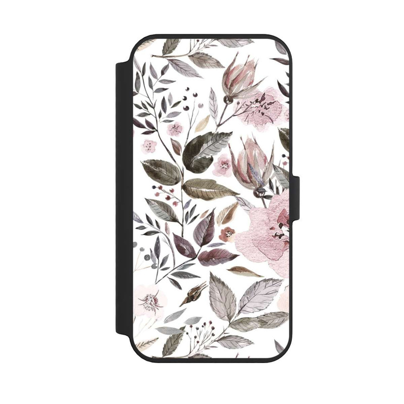 iPhone 14 Pro Max NIVOflip Aquarell braune Rosenblüten