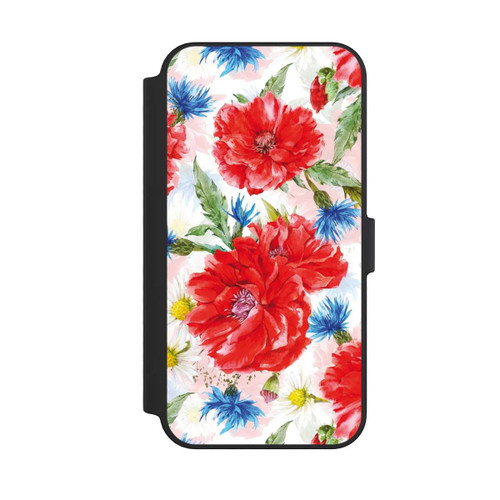 Apple iPhone 14 Pro Max NIVOflip Prairie d'Été, Bleuets et Coquelicots
